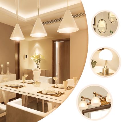 Ampoule LED ST64 E27/8W/230V 2700K - Aigostar