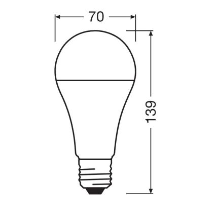 Ampoule LED STAR E27/19W/230V 6500K - Osram