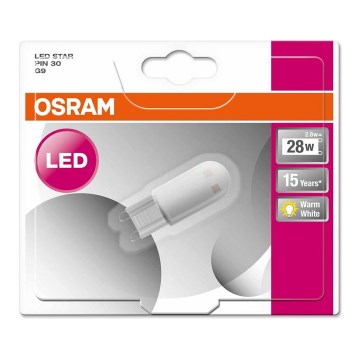Ampoule LED STAR G9/2,8W/230V 2700K - Osram