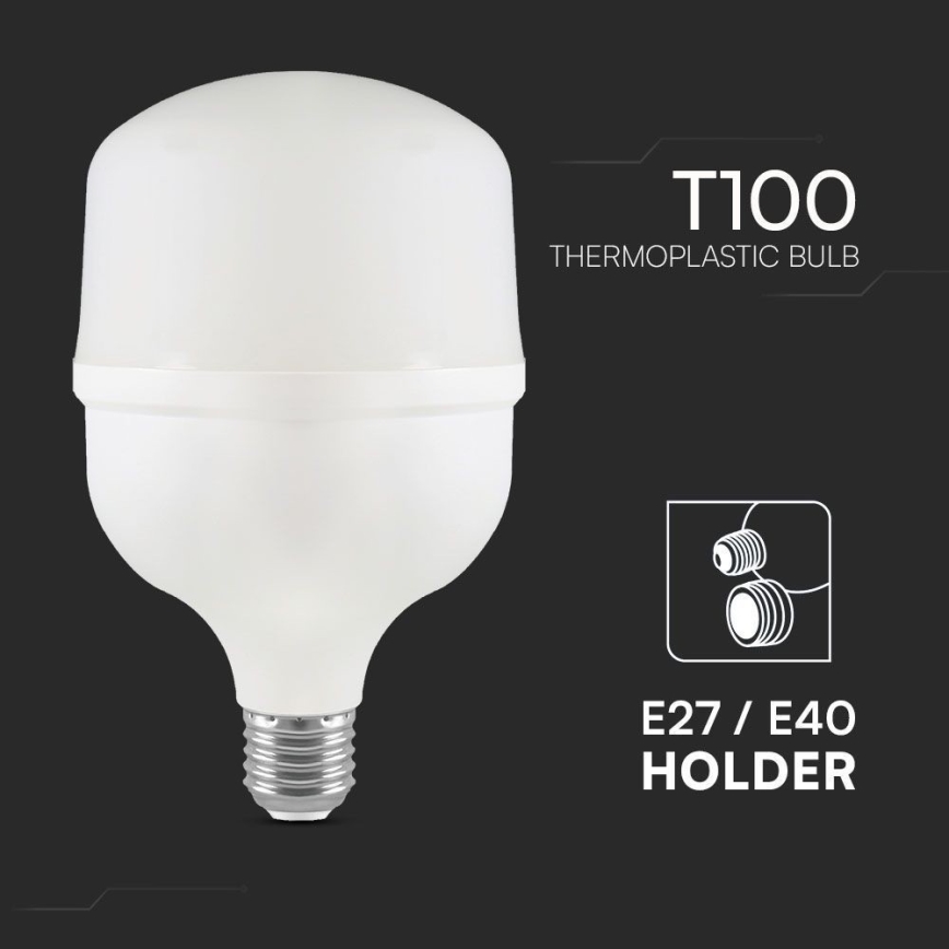 Ampoule LED T100 E40 E27/30W/230V 6500K