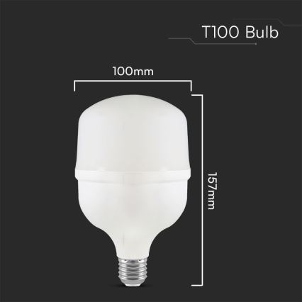 Ampoule LED T100 E40 E27/30W/230V 6500K