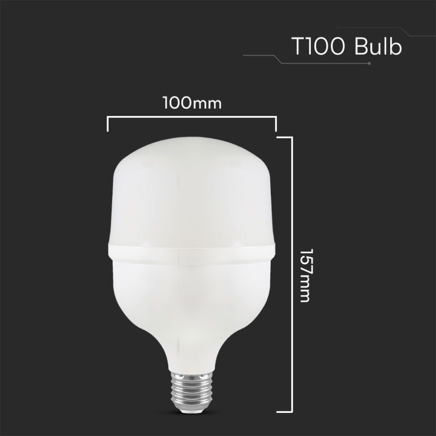 Ampoule LED T100 E40 E27/30W/230V 6500K