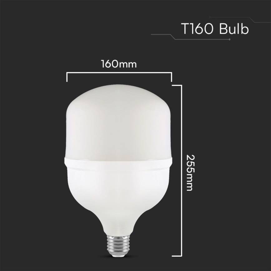 Ampoule LED T160 E27/60W/230V 6500K