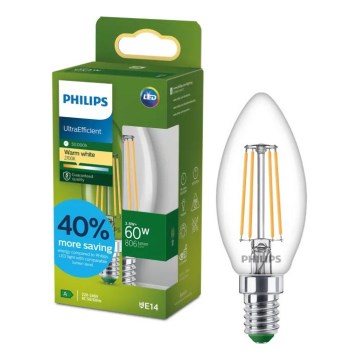 Ampoule LED Ultra-efficace Vintage Philips B35 E14/3,8W/230V 2700K