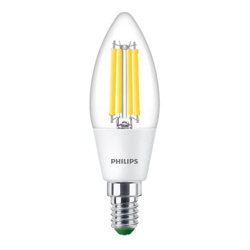 Ampoule LED ULTRAEFFICACE VINTAGE Philips B35 E14/2,3W/230V 4000K