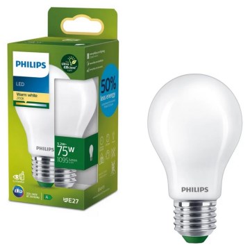 Ampoule LED ULTRAEFFICIENT Philips A60 E27/5,2W/230V 2700K