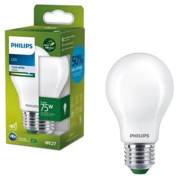 Ampoule LED ULTRAEFFICIENT Philips A60 E27/5,2W/230V 4000K