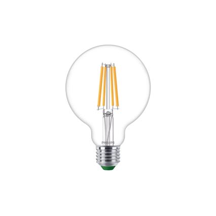 Ampoule LED ULTRAEFFICIENT VINTAGE Philips G95 E27/4W/230V 2700K