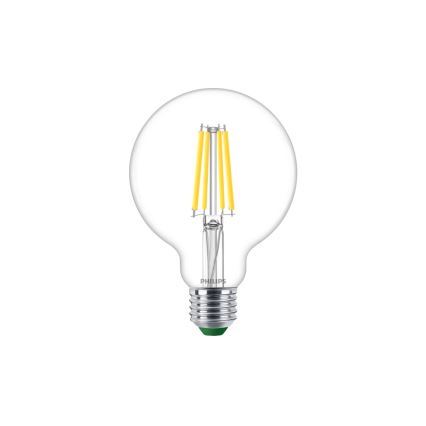 Ampoule LED ULTRAEFFICIENT VINTAGE Philips G95 E27/4W/230V 4000K