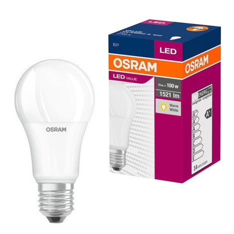 Ampoule LED VALUE A60 E27/13W/230V 2700K - Osram