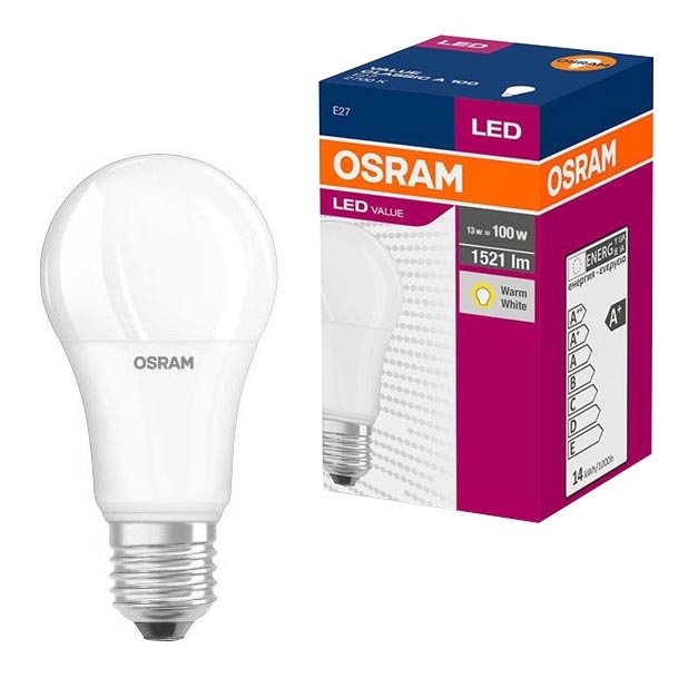 Ampoule LED VALUE A60 E27/13W/230V 2700K - Osram