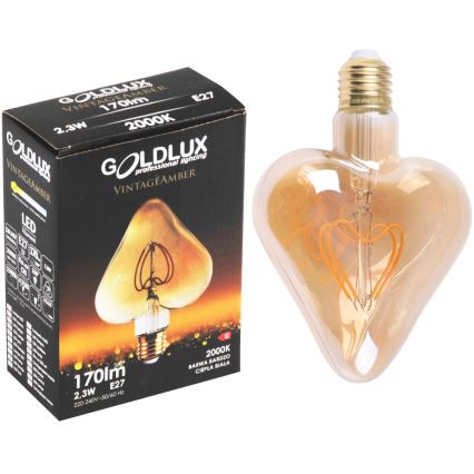 Ampoule LED VINTAGE AMBER E27/2,5W/230V 2000K