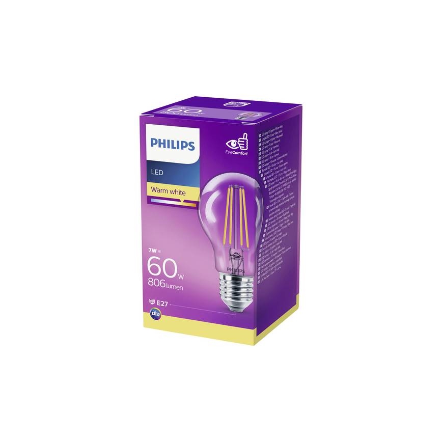Ampoule LED VINTAGE Philips A60 E27/7W/230V 2700K