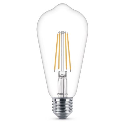 Ampoule LED VINTAGE Philips ST64 E27/7W/230V 2700K