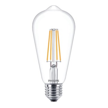 Ampoule LED VINTAGE Philips ST64 E27/7W/230V 2700K