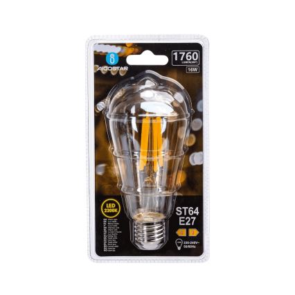 Ampoule LED VINTAGE ST64 E27/16W/230V 2200K - Aigostar