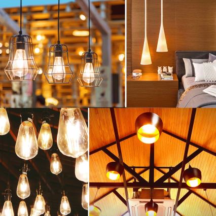 Ampoule LED vintage ST64 E27 20W 230V 2700K - Aigostar