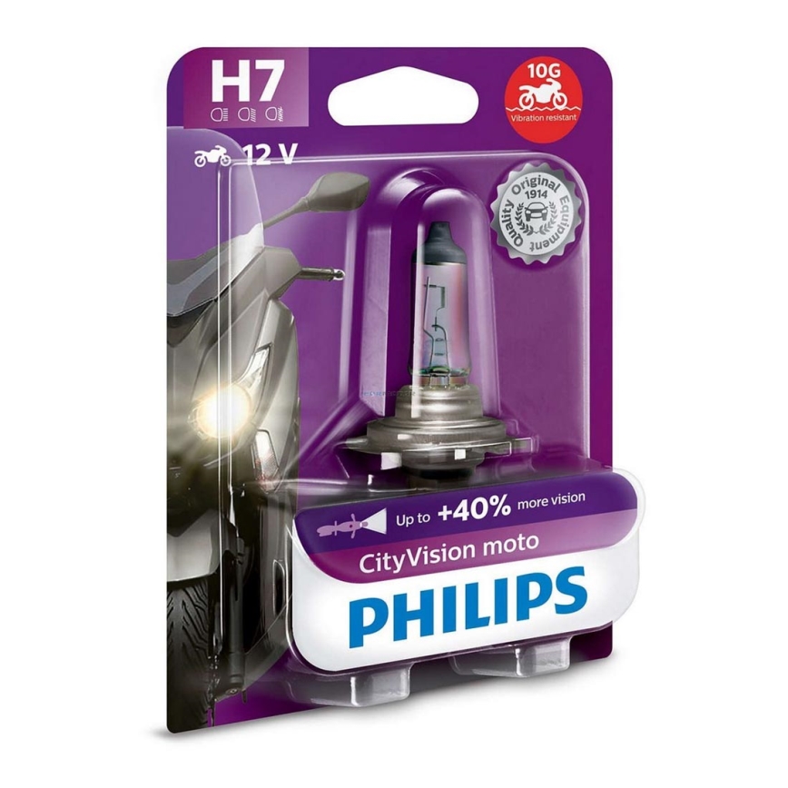 Ampoule H7 Philips X-tremeVision Moto +130% 55W - 12972XV+BW