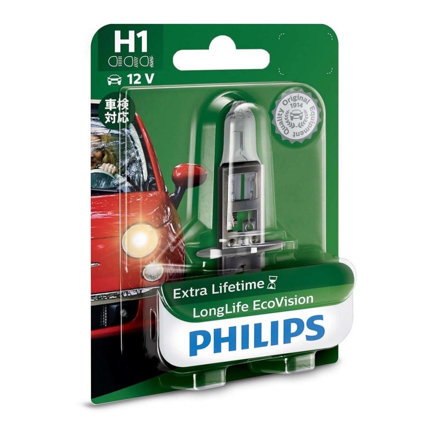 Ampoule pour voiture Philips ECO VISION 12258LLECOB1 H1 P14,5s/55W