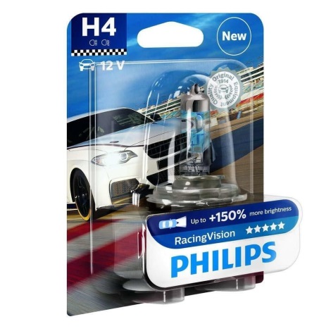 Ampoule pour voiture Philips RACING VISION 12342RVB1 H4 P43t-38/55W/12V 3500K