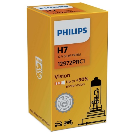 Ampoule pour voiture Philips VISION 12972PRC1 H7 PX26d/55W/12V 3200K