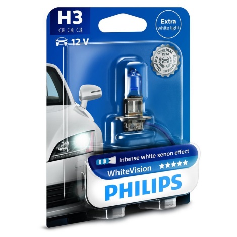 Ampoule pour voiture Philips WHITE VISION 12336WHVB1 H3 PK22s/55W/12V 3700K
