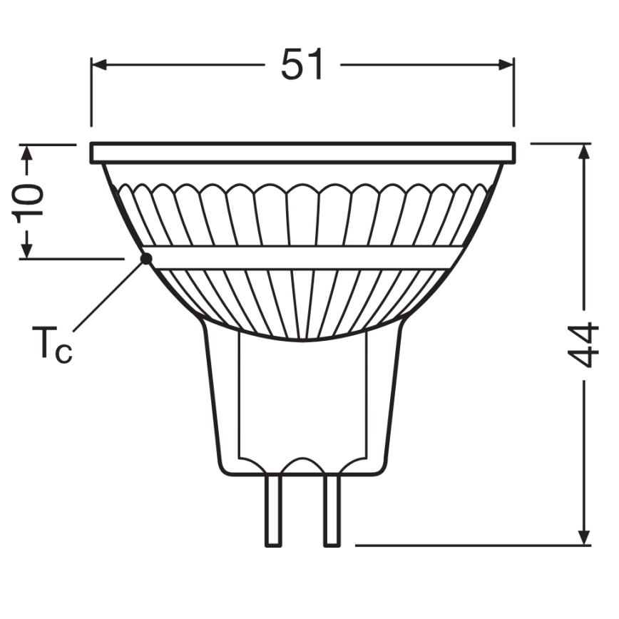 Ampoule LED réflecteur dimmable MR16 GU5,3/5,3W/12V 3000K 36° CRI 97 - Ledvance
