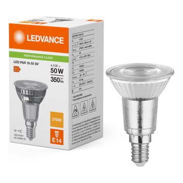 Ampoule réflecteur LED PAR16 E14/4,5W/230V 2700K 36° - Ledvance