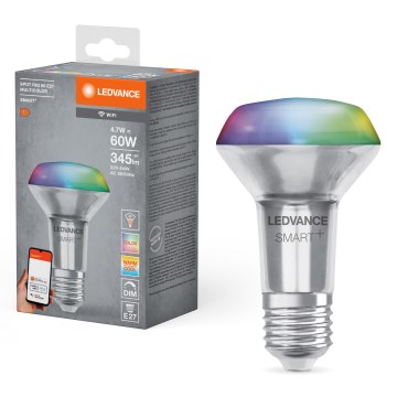 Ampoule réflecteur LED RGBW dimmable SMART+ R63 E27/4,7W/230V 2700-6500K Wi-Fi - Ledvance