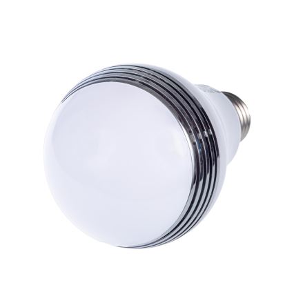 Ampoule RGB LED avec haut parleur bluetooth E27/8W/230V 2700K