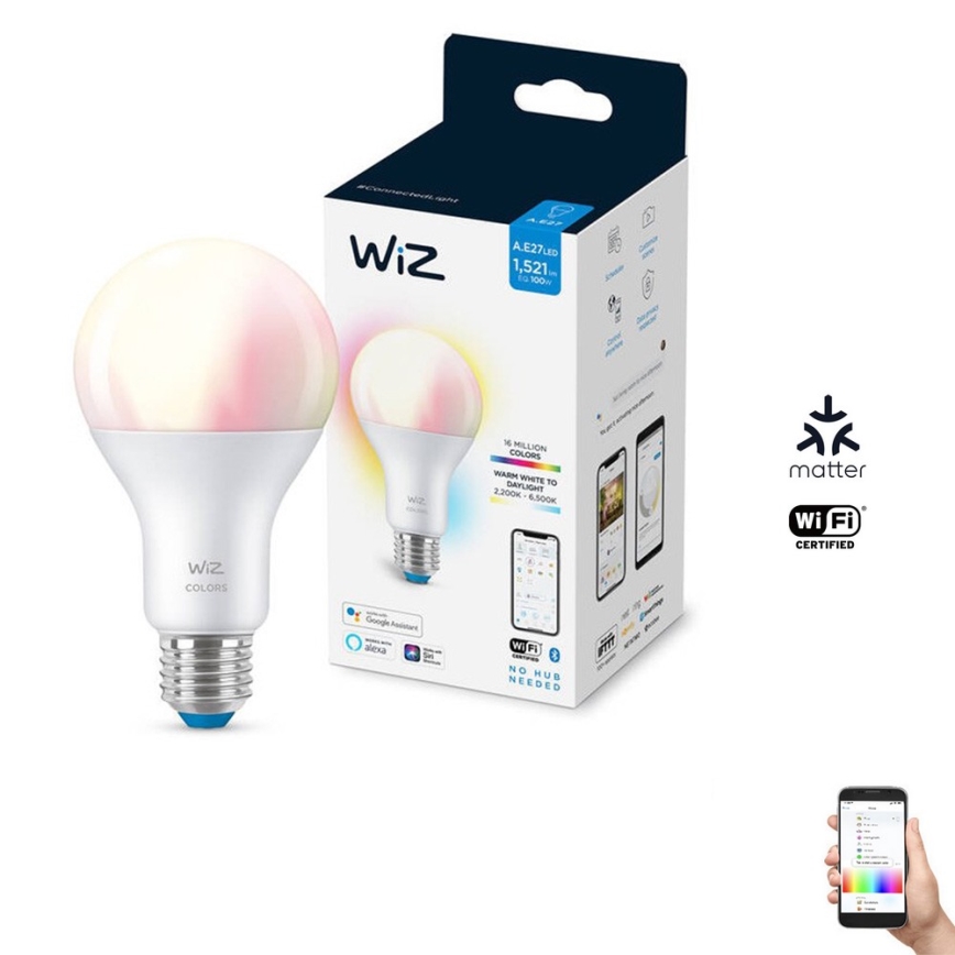 Ampoule à intensité variable LED RGBW G95 E27/6,3W/230V 2200-6500K Wi-Fi -  WiZ