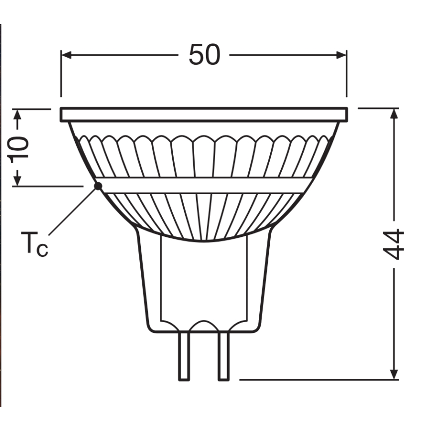 Ampoule spot LED dimmable MR16 GU5,3/3,4W/12V 4000K 36° IRC 90 - Ledvance