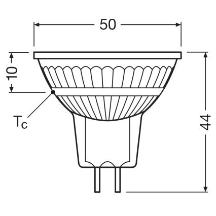 Ampoule spot LED dimmable MR16 GU5,3/5W/12V 4000K 36° IRC 90 - Osram