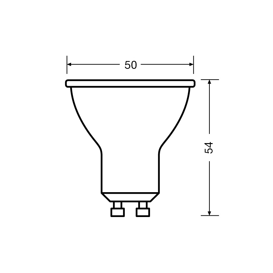 Ampoule spot LED PAR16 GU10/4,5W/230V 2700K 36° - Ledvance