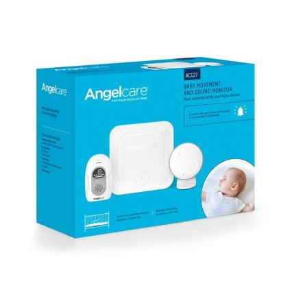 Angelcare - Lot Moniteur de respiration 16x16 cm + babyphone audio USB