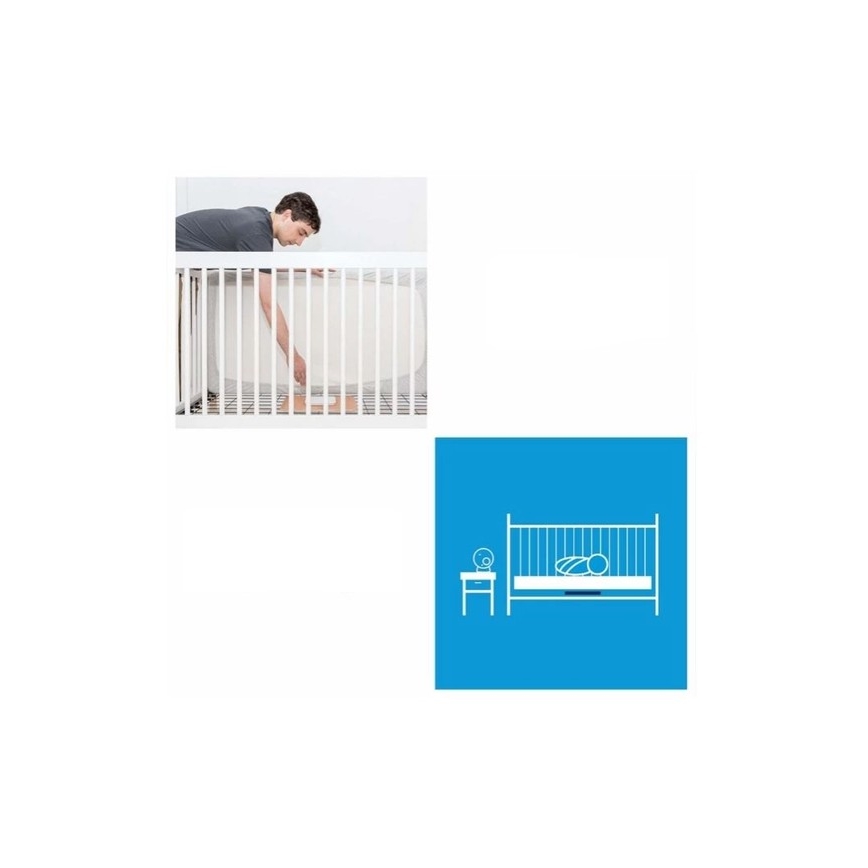 Angelcare - Lot Moniteur de respiration 16x16 cm + babyphone vidéo USB