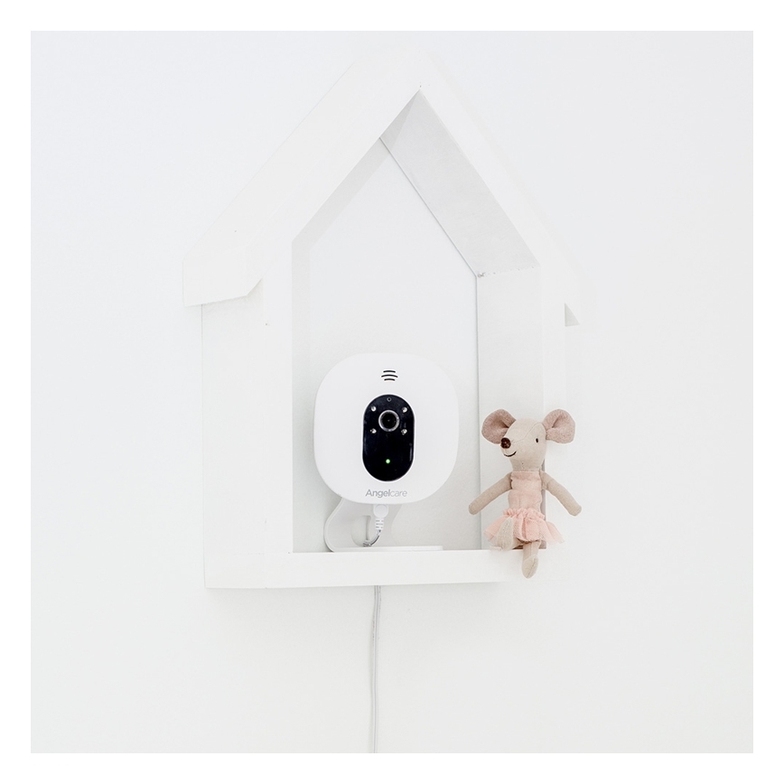 Angelcare - Lot Moniteur de respiration 16x16 cm + babyphone vidéo USB