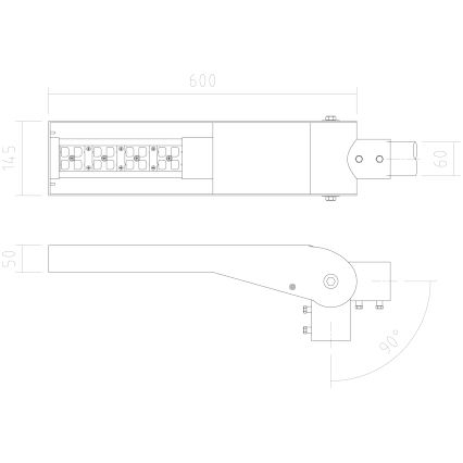 APLED - Lampadaire LED FLEXIBO LED/19W/90-265V IP65