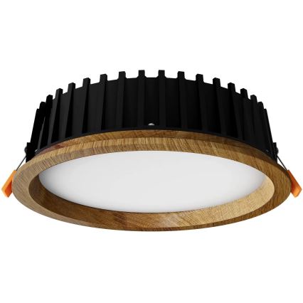 APLED - Spot encastrable LED RONDO WOODLINE LED/12W/230V 4000K d. 20 cm chêne bois massif