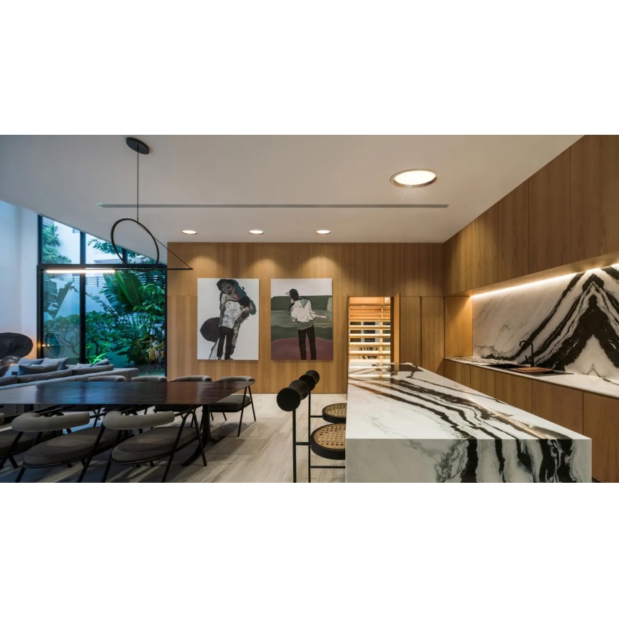 APLED - Spot encastrable LED RONDO WOODLINE LED/18W/230V 3000K d. 26 cm chêne bois massif