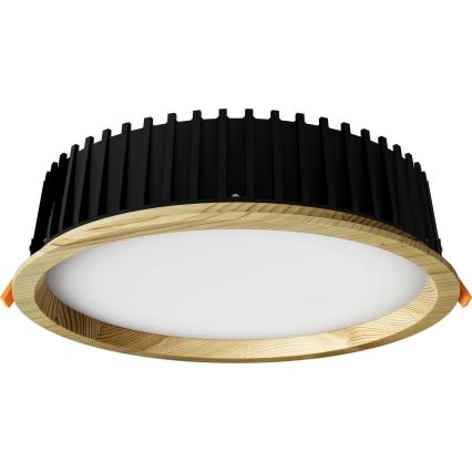 APLED - Spot encastrable LED RONDO WOODLINE LED/18W/230V 4000K d. 26 cm pin bois massif