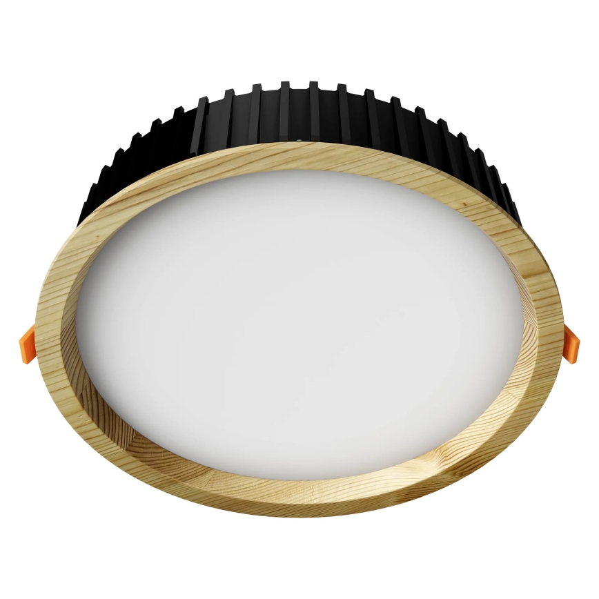 APLED - Spot encastrable LED RONDO WOODLINE LED/18W/230V 4000K d. 26 cm pin bois massif