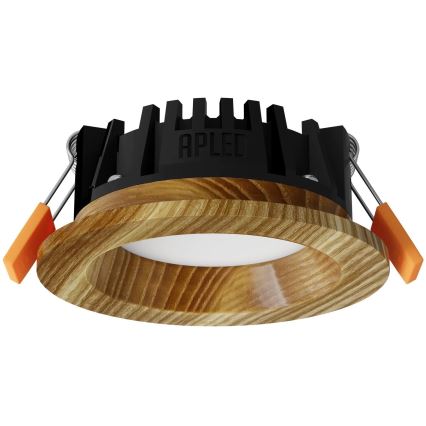 APLED - Spot encastrable LED RONDO WOODLINE LED/3W/230V 3000K d. 9 cm frêne bois massif