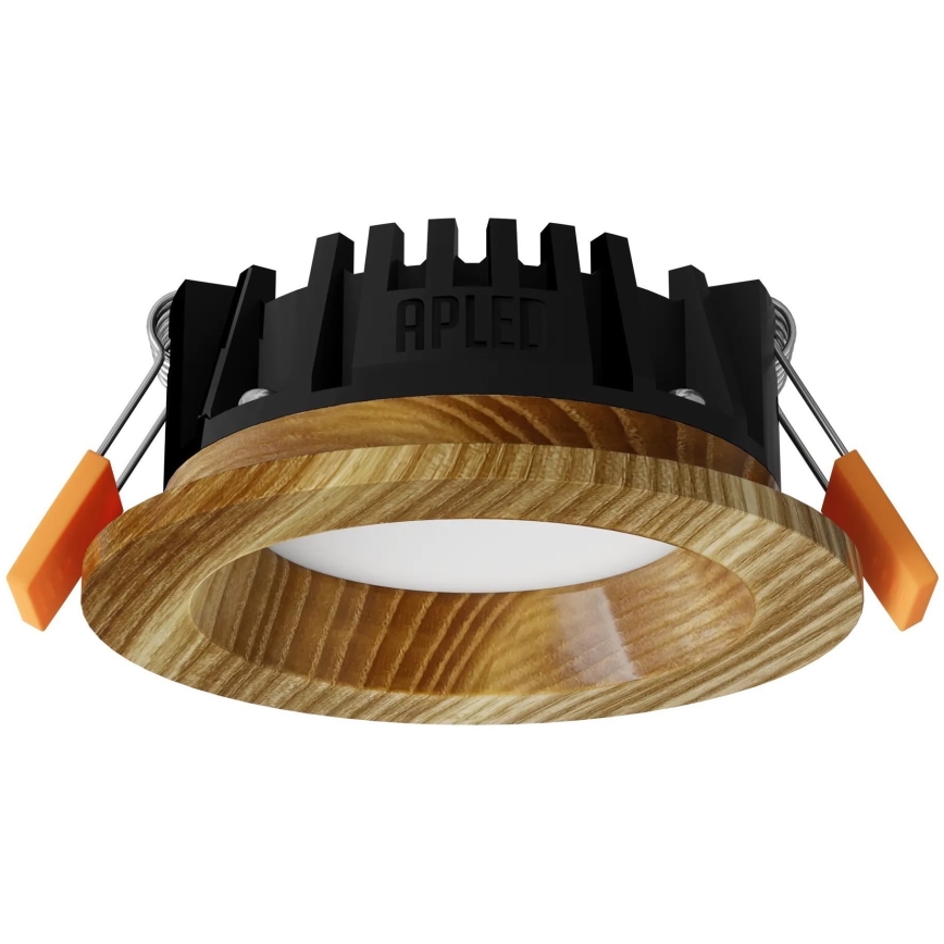 APLED - Spot encastrable LED RONDO WOODLINE LED/3W/230V 3000K d. 9 cm frêne bois massif