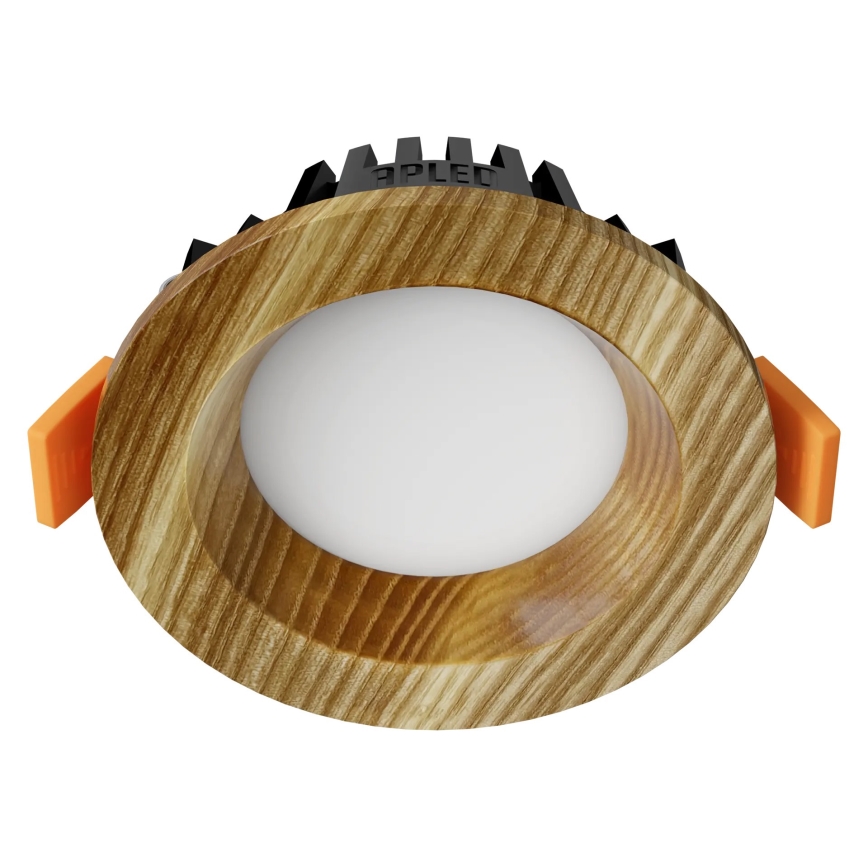 APLED - Spot encastrable LED RONDO WOODLINE LED/3W/230V 3000K d. 9 cm frêne bois massif