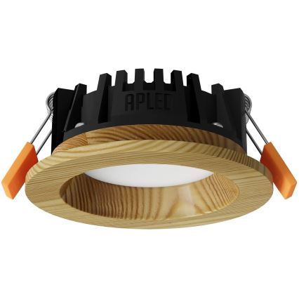 APLED - Spot encastrable LED RONDO WOODLINE LED/3W/230V 4000K d. 9 cm pin bois massif