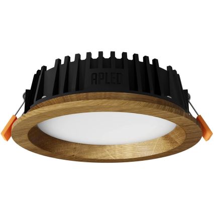 APLED - Spot encastrable LED RONDO WOODLINE LED/6W/230V 3000K d. 15 cm chêne bois massif