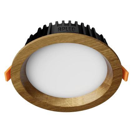 APLED - Spot encastrable LED RONDO WOODLINE LED/6W/230V 3000K d. 15 cm chêne bois massif