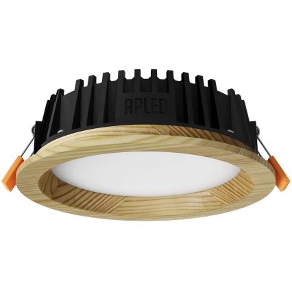 APLED - Spot encastrable LED RONDO WOODLINE LED/6W/230V 3000K d. 15 cm pin bois massif