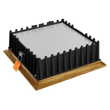 APLED - Spot encastrable LED SQUARE WOODLINE LED/12W/230V 3000K 17x17 cm chêne bois massif